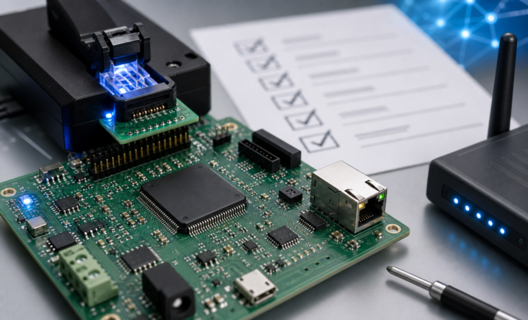 STM32H5 secure MCU concept for connected products with provisioning fixture and debug lock area